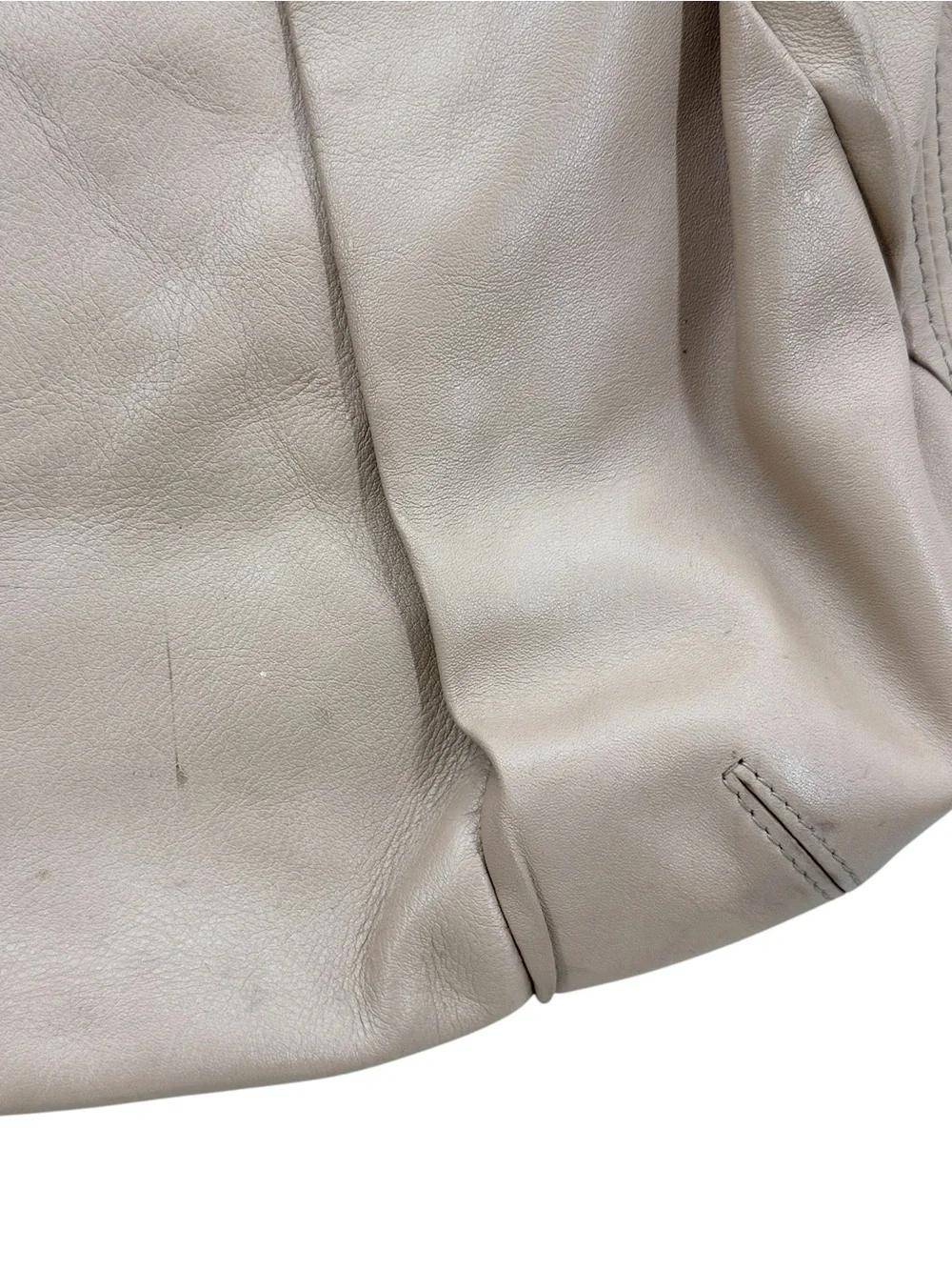 COLE HAAN Purse Tan Leather Bucket Style Braided Strap Shoulder Bag